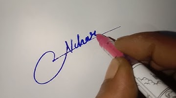 Niharika name signature // stylish Signature design // N signature style