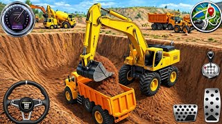 👷 City Road Construction Simulator 3D Gameplay 🚧 | Heavy Excavator & Truck Driving - Android screenshot 3