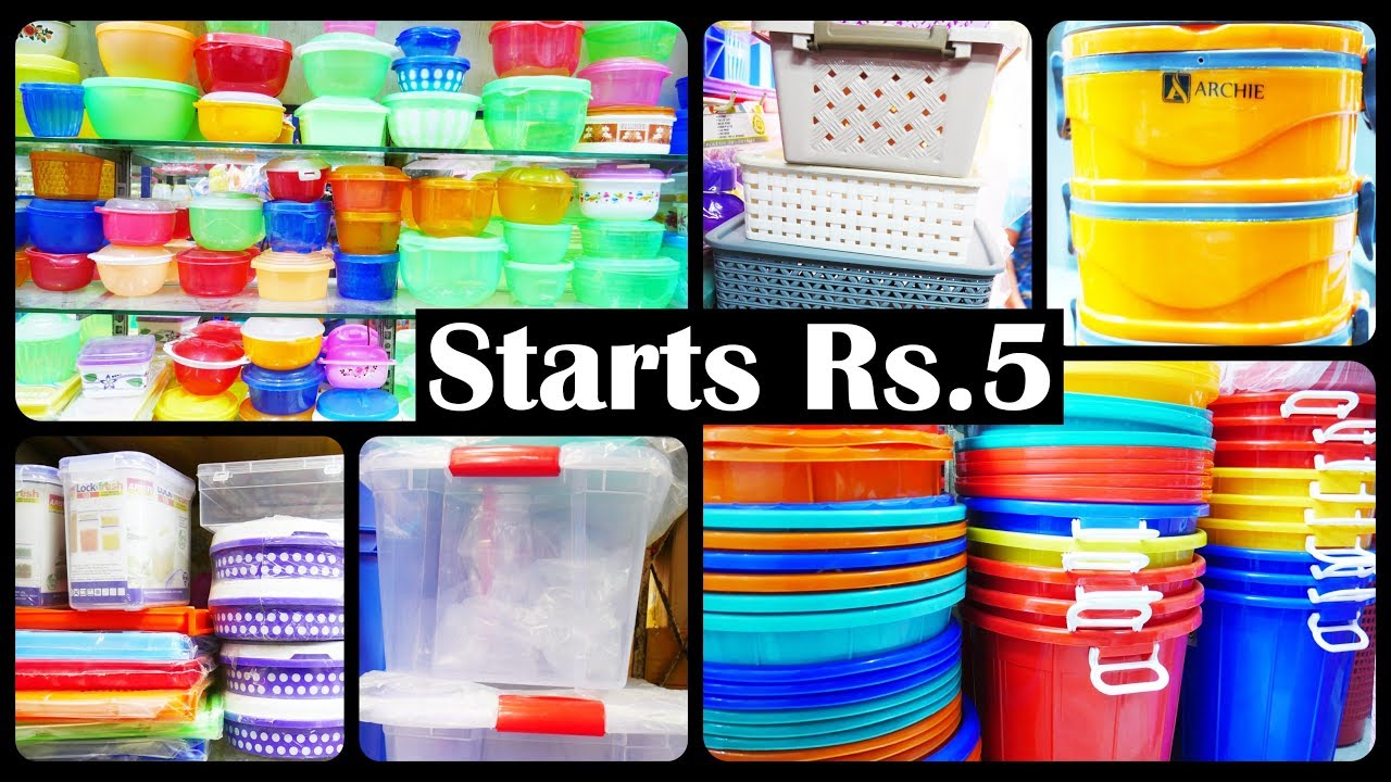 Rs.5 All Types Of Plastic Products And Kitchenware Items Wholesale Shop