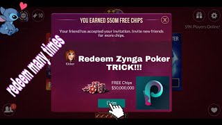 Zynga Poker Trick Redeem 2019 screenshot 5