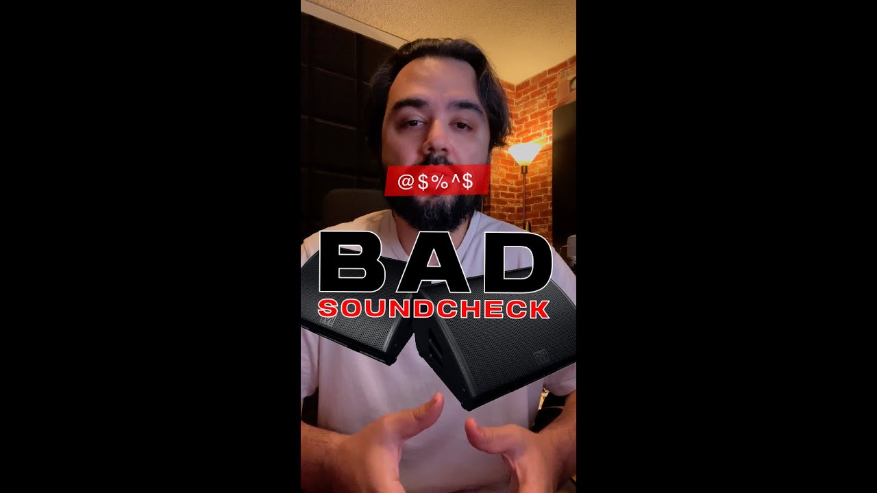 BAD SOUNDCHECK AND IRRESPONSIBLE VENUE! 