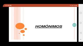 língua portuguesa- Homônimos