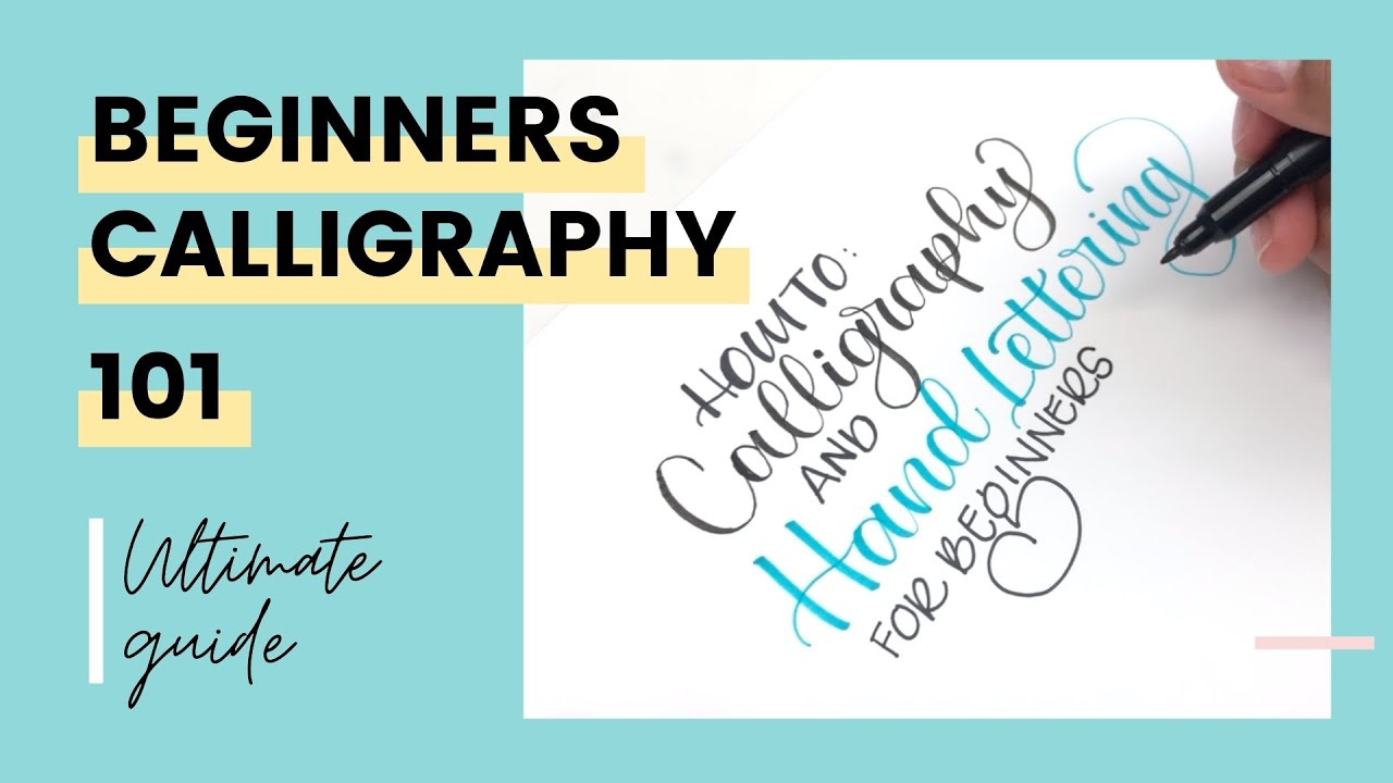 How to Learn Modern Calligraphy Tutorial (For Beginners) 