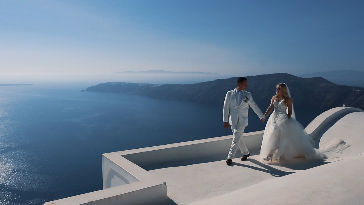 Wedding Day Christian and Elizabeth. Santorini - YouTube