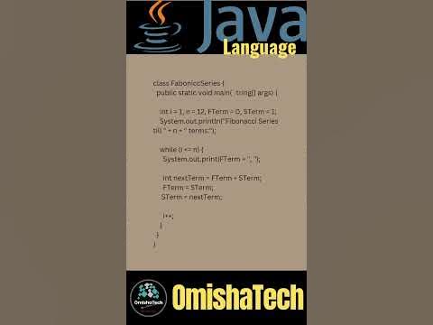 Fibonacci series program in Java || java programming #shorts #ytshorts ...