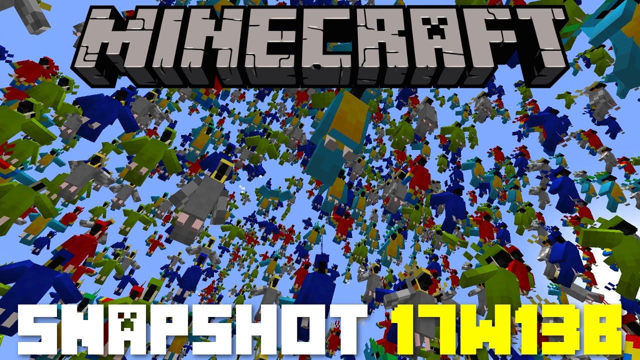Minecraft Update: Snapshots 17w13a and 17w13b: PARROTS, ADVANCEMENTS, AND RECIPE BOOK!