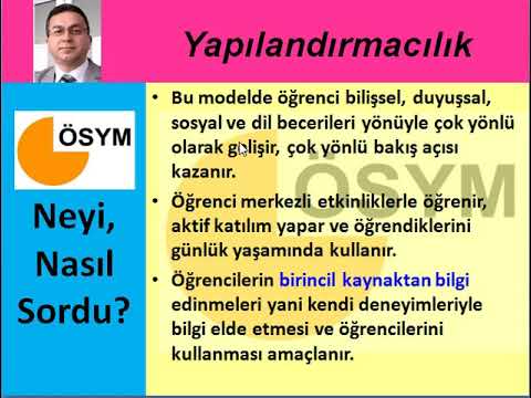 4 ÖSYM Neyi Nasıl Sordu  Öğrenme Öğretme Modelleri I