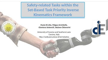Safety-related Tasks within the Set-Based Task-Priority Inverse Kinematics Framework