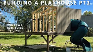 HOW TO BUILD A PLAYHOUSE | DIY OUTDOOR PLAYGROUND PART 3