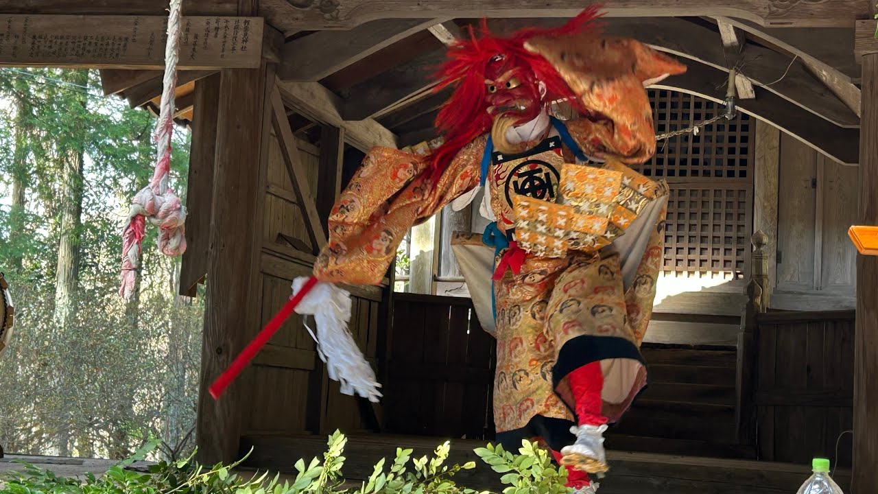 2026/01/01 深山流朝地神楽保存会 舘雲見社新春初舞 柴曳