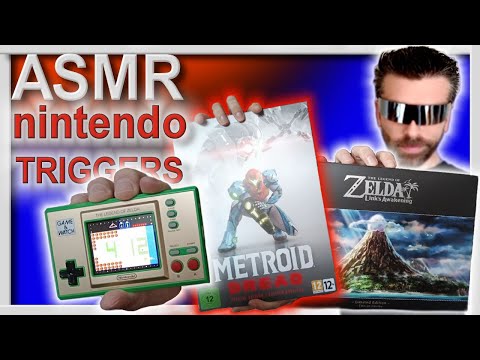 ASMR | Collectors NINTENDO Unboxing (Metroid Dread, Game & watch Zelda etc.) Whisper, tapping etc