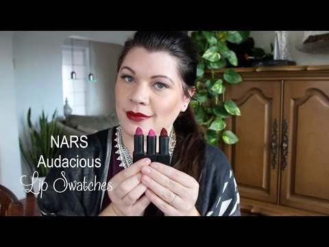 Video: NARS Raquel Đánh giá Son môi Audacious, Swatch