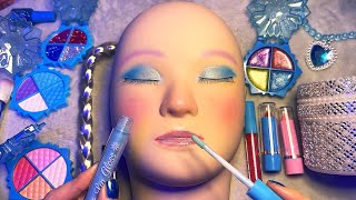 ASMR Frozen Makeup on Mannequin (Whispered)