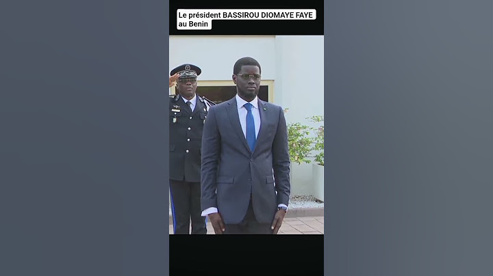 l'arrivée du président BASSIROU DIOMAYE FAYE au Benin