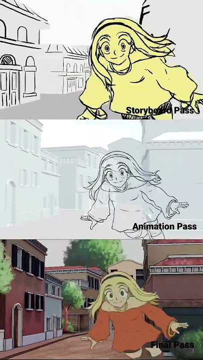 Flight- 2D/3D Hybrid Animation stages. #2danimation #3danimation #blender