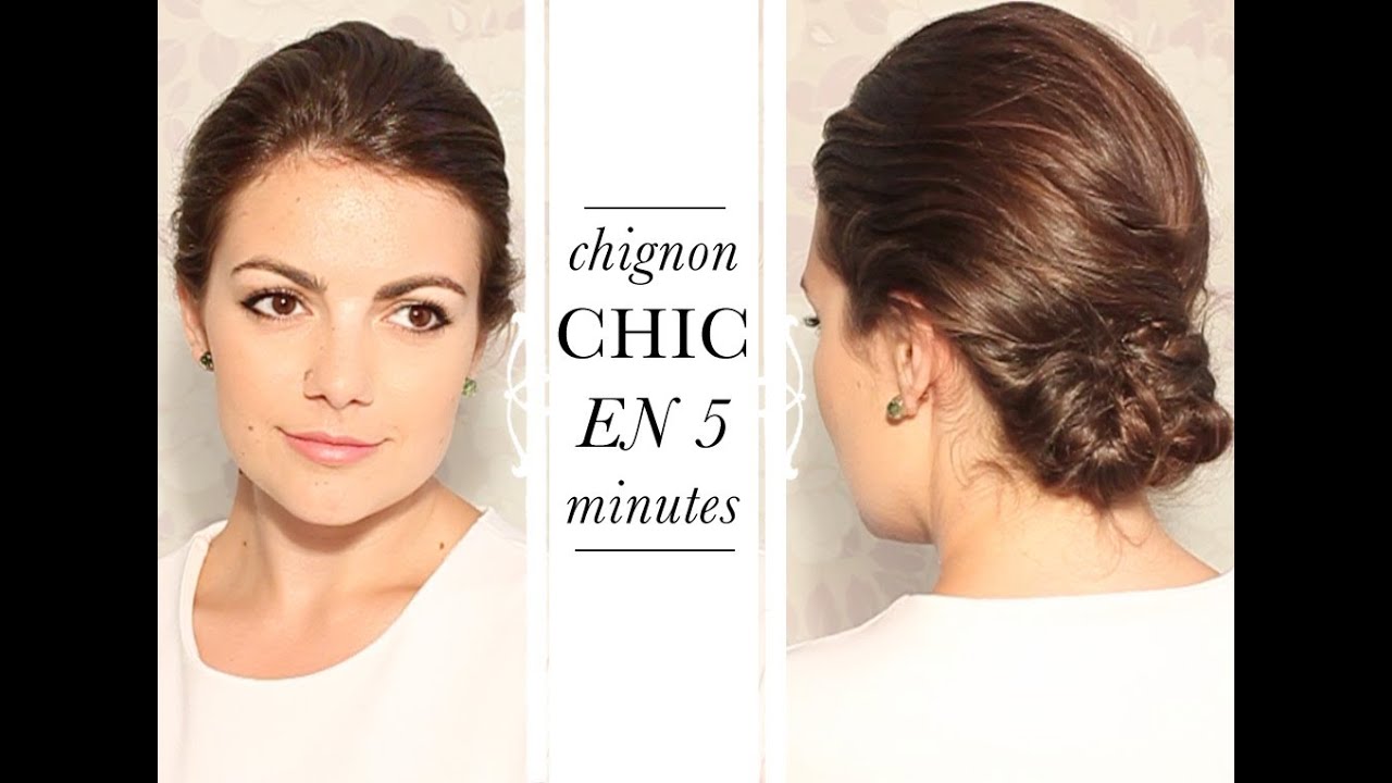 Chignon bas décontracté