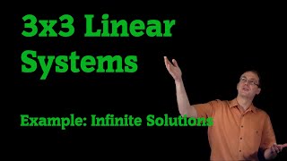 3x3 Linear System with No Solution