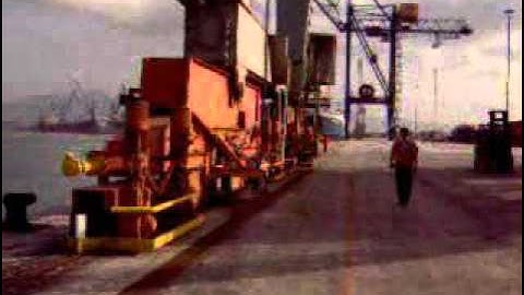 Auxema Stemmann: Installed cable reel in a container terminal