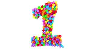 LearnNumbers | Candy ball number 1 Kidsrhyme &kids video | / w/effects By:AnyMotionEffects
