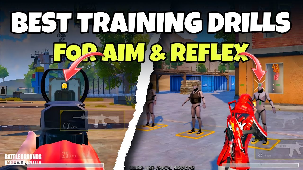 BGMI Training Drills for Perfect Aim & Reflexes 🔥Improve close range | don’t miss New Player 