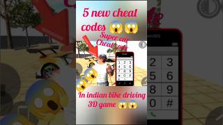 Indian bike driving 3D game new update 5 new cheat codes 😱😱 #new #cheat code #game #secret  #five