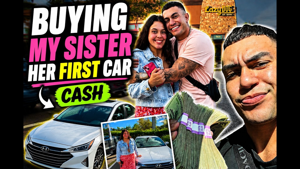Buying my sister her first car cash - YouTube