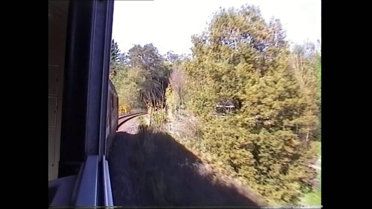 Zugmitfahrt auf der Friedbergbahn mit V180 im goldenen Herbst 1996