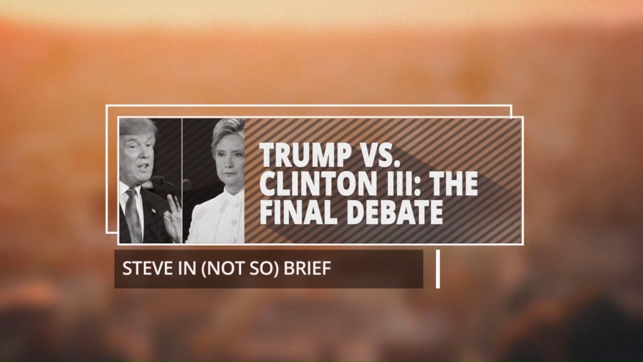 Trump vs Clinton III: The Final Presidential Debate - YouTube