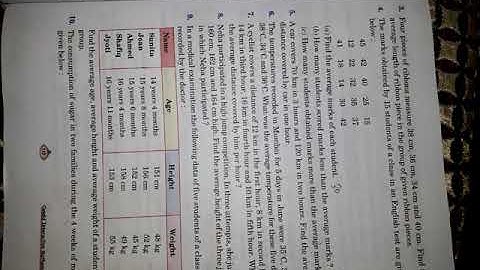 MATHS(Icse) Class5 Ch8 AVERAGE ex 8.2