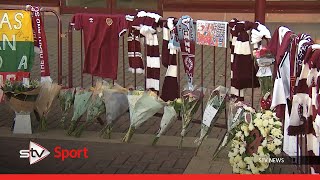 Tributes at Tynecastle to former Hearts captain Zaliukas