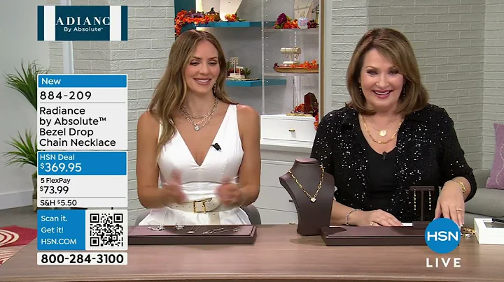 Radiance by Absolute x Katharine McPhee Bezel Drop Chain...