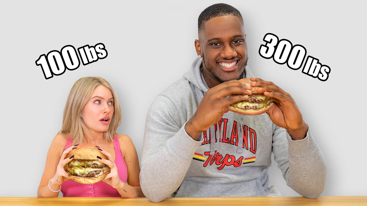 Girl Eats Like Football Player for 24 Hours