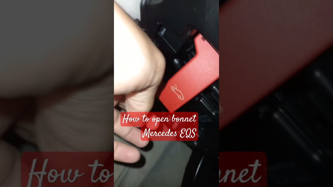 How to open Bonnet of Mercedes EQS #shorts #shortvideos #shortsfeed #video #viralvideos #viralshorts