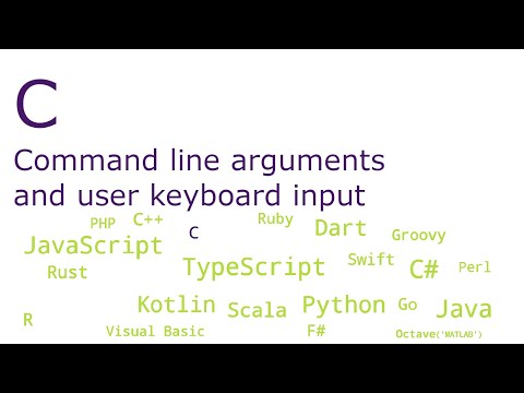 C - Command line arguments and user keyboard input