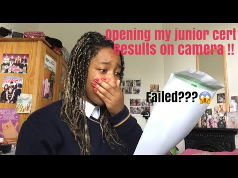 OPENING MY JUNIOR CERT RESULTS ON CAMERA !!!!2019 - YouTube