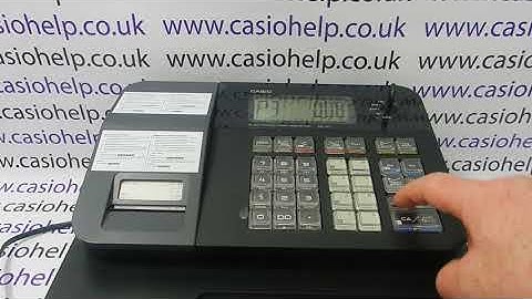 How To Create A Negative Sales Button Casio SE-G1 / SE-S700 / SM-T273 / PCR-T273 Cash Register