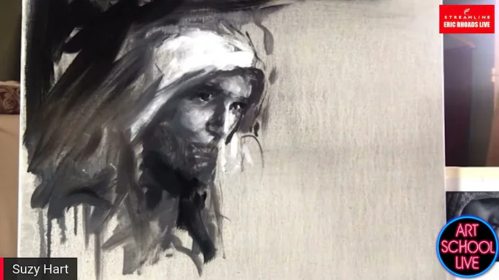 Secrets of Mapping a Portrait with Gray Paint with...