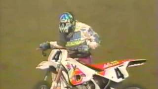 Larry Brooks Amazing Crash and Finish - 1992 L.A. Coliseum Mickey Thompson Supercross