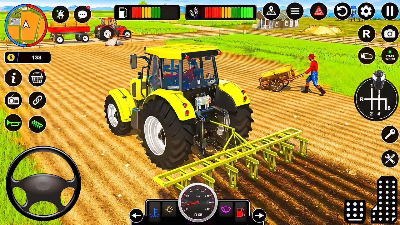 Modern Tractor Farming Driving Simulator 3D - New Tractor Games - Android Gameplay