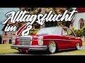 Sourkrauts | Wunderschöner Mercedes W114 auf Luft und 17 Zoll Custom Barock Felgen