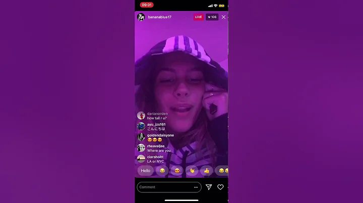 Bananablue17 | Isabella Jones Instagram Livestream