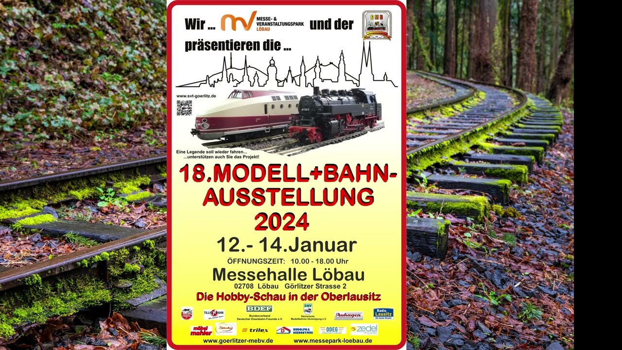 Modell Bahn – Ausstellung Messehalle Löbau 2024 - YouTube