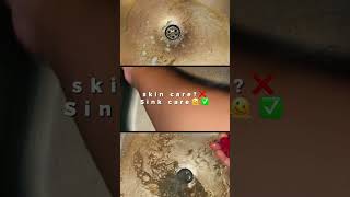 Skin care? ❌😏 Sink care🫠✅ #shorts #shortsfeed #shortvideo #fyp #fypシ #homecleaning #youtubeshorts