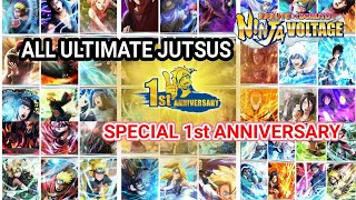 All Ultimate Jutsus Special 1st Anniversary | Naruto X Boruto Ninja Voltage