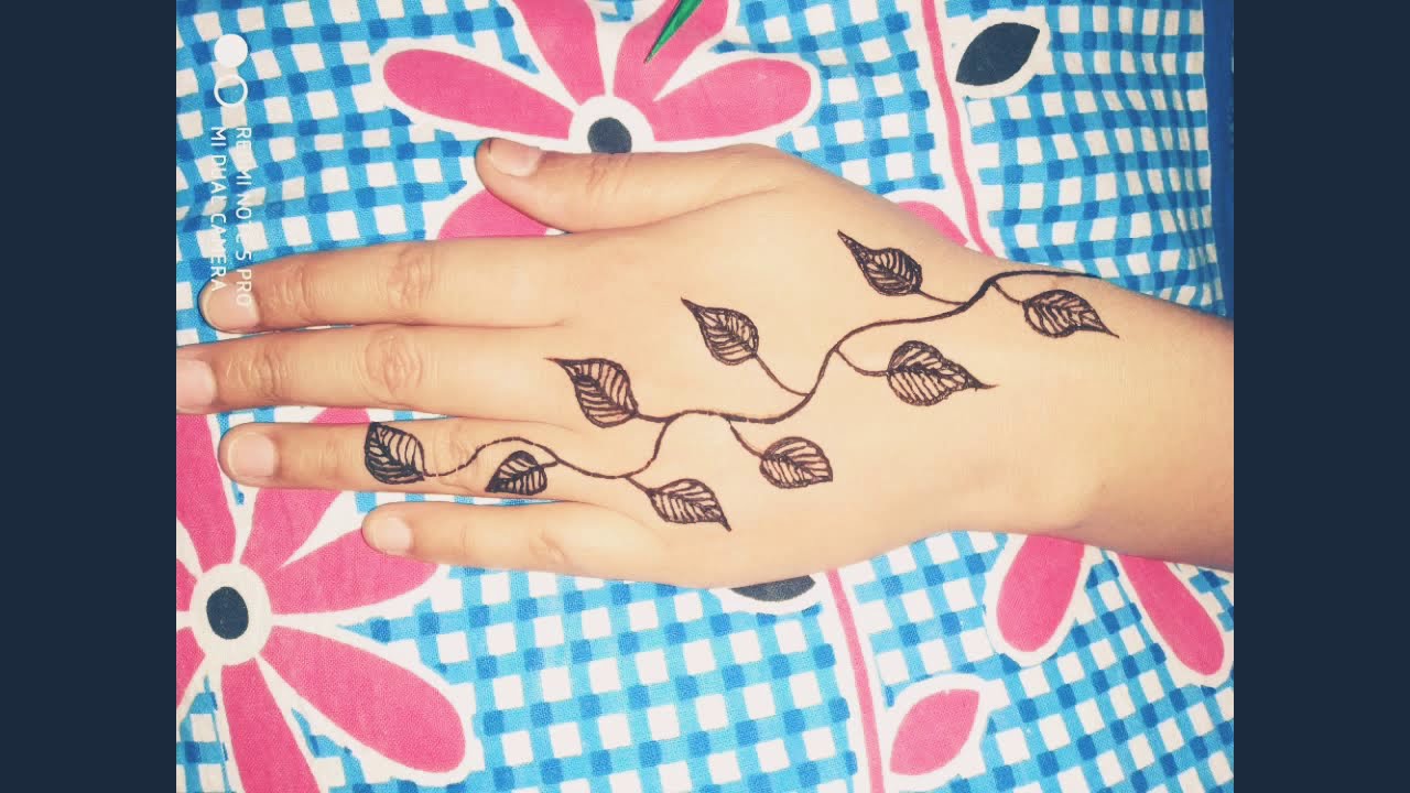 #simple #mehndi #design - YouTube