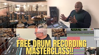 FREE 45-Min+ Drum  Recording Masterclass Mic'ing, EQ, & Tracking! Feat AyRon Lewis & John Yosh!