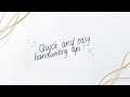 How I improved my handwriting! + BONUS TIP