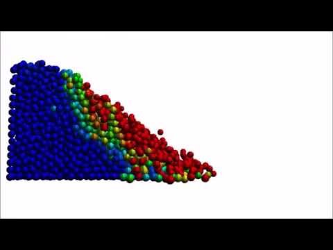 Granular pile formation and discharge