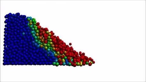 Granular pile formation and discharge