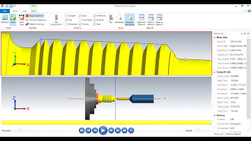 Turning, Threading, Grooving and Drilling Simulation in Mastercam